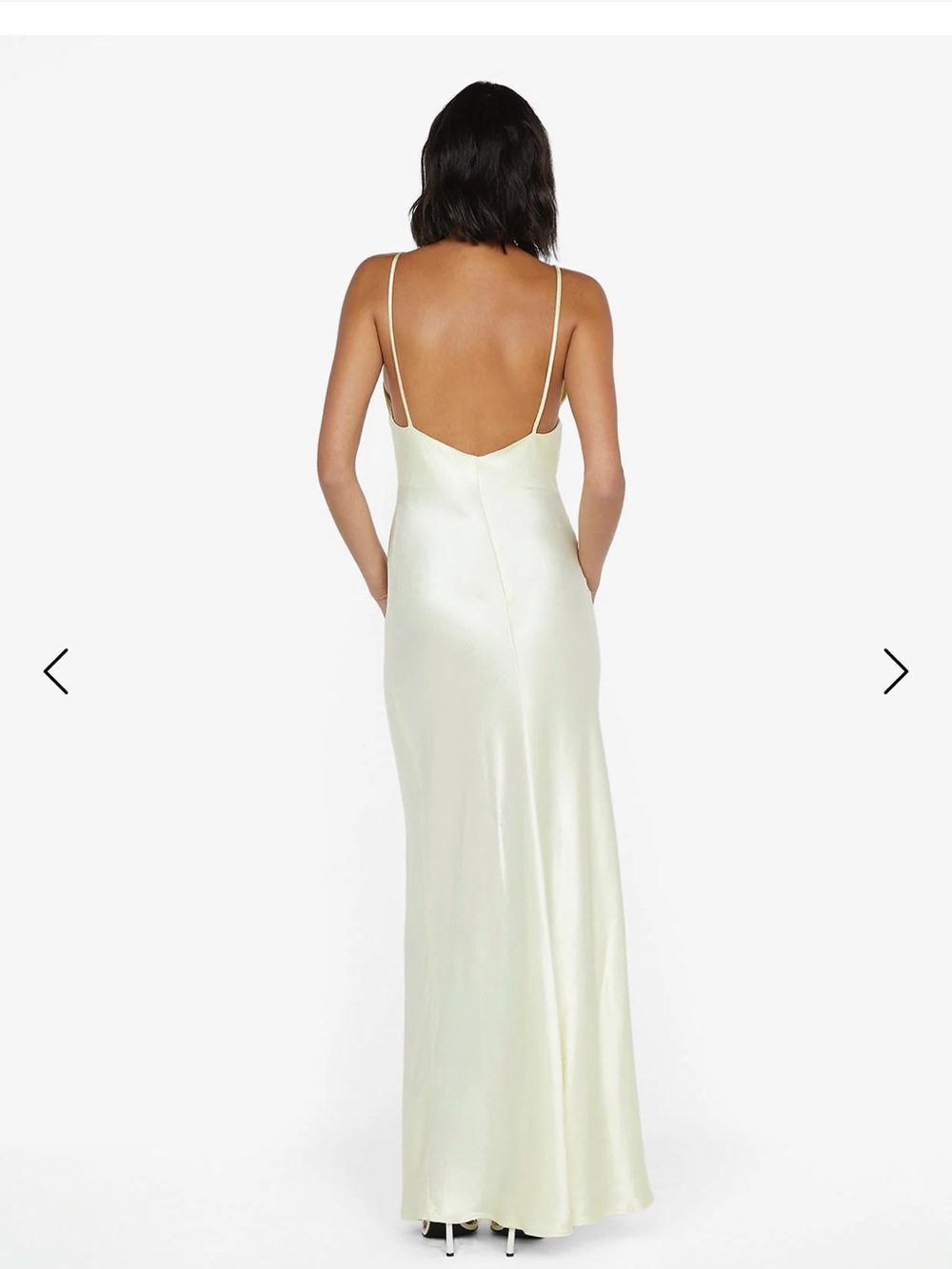Bec & Bridge Pale Green Satin V-Neck Maxi Dress - Picture 2 of 6